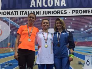 Francesca Bertoni Ita indoor 2015 podio 2a
